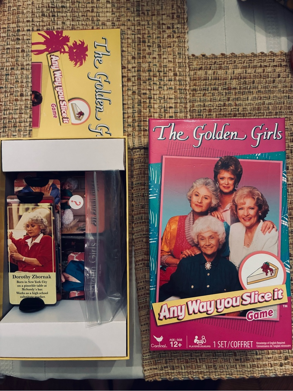 The Golden Girls "Any Way You Slice It" Board Game - Pink & Teal Box